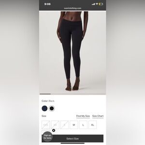 Vuori All the feels leggings, low rise black size lg New with tags